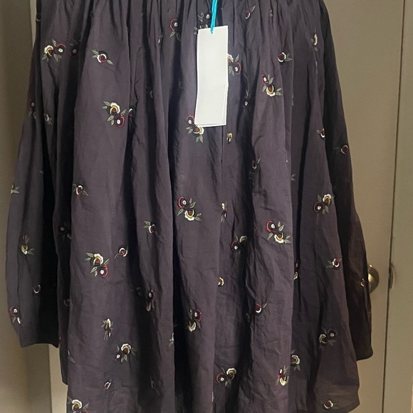 Boho embroidered pheasant blouse by Kyla Seo hand embroidered NWT - Picture 7 of 16